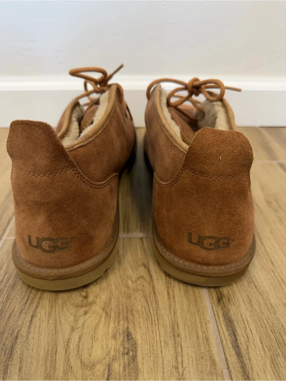 UGG Men's Chestnut Maksim Suede Fully Lined Chukka Ankle Boots Size 15